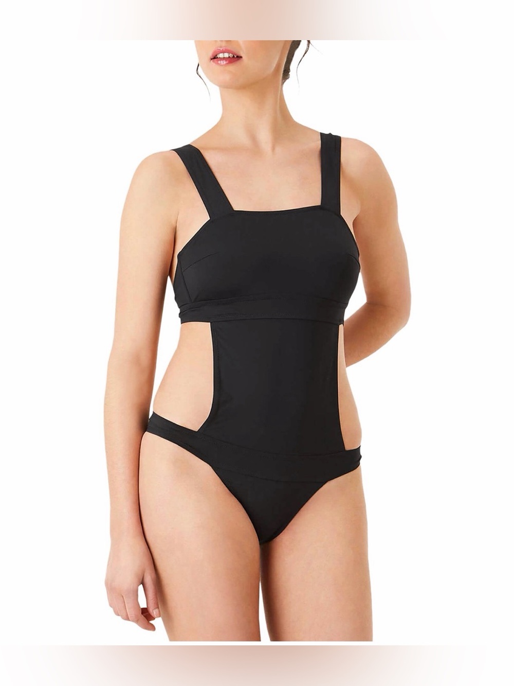 🔥 $250 Vilebrequin Black Noir The 50th Element One Piece Swimsuit Sz L 🔥